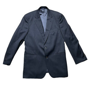 Brooks Brothers 1818 Madison Fit Mens Gray Wool Jacket Lined Size 43L Long